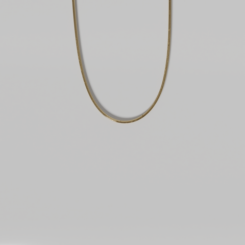 Chaîne serpent ronde en or 14 carats