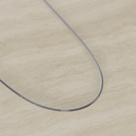 18K Gold Round Snake Link