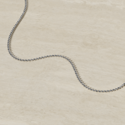 18K Gold Bead Chain