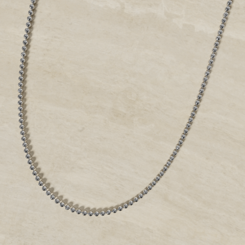Chaîne de perles en or 18 carats