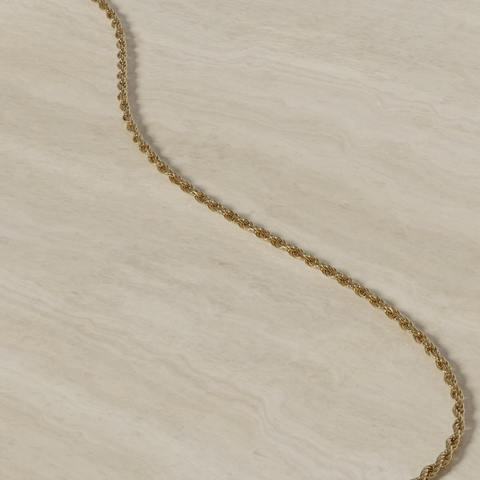 18K Gold Rope Chain