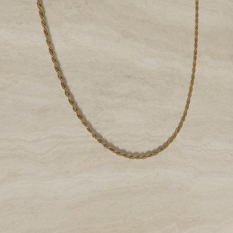 Chaîne corde en or 18 carats