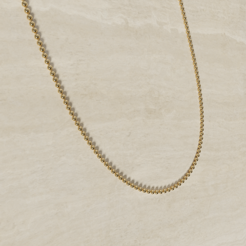 Chaîne de perles en or 18 carats