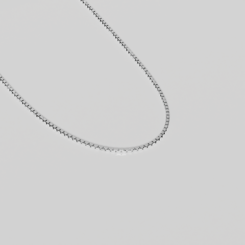 Sterling Silver Solid Box Link
