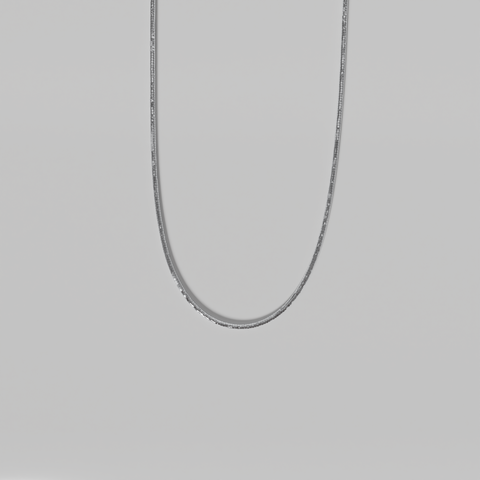 chaîne serpent ronde en argent sterling