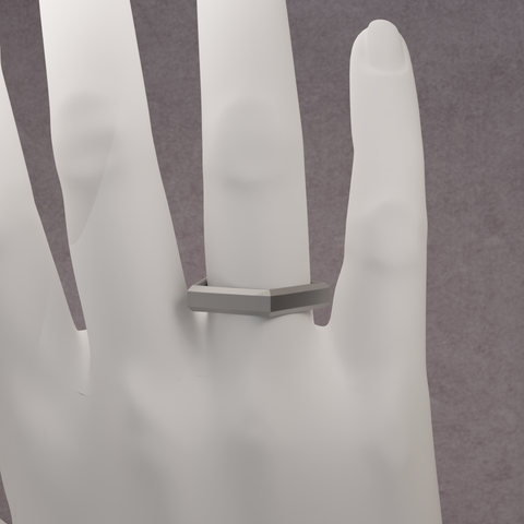 pentagon ring 4mm - briar de wolfe