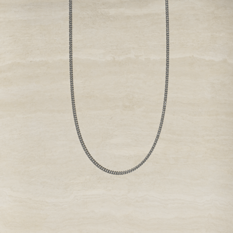 14K Gold Solid Curb Link
