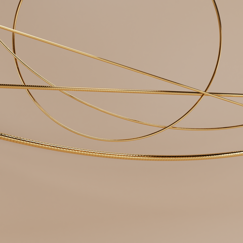 14K gold round snake chain - briar de wolfe