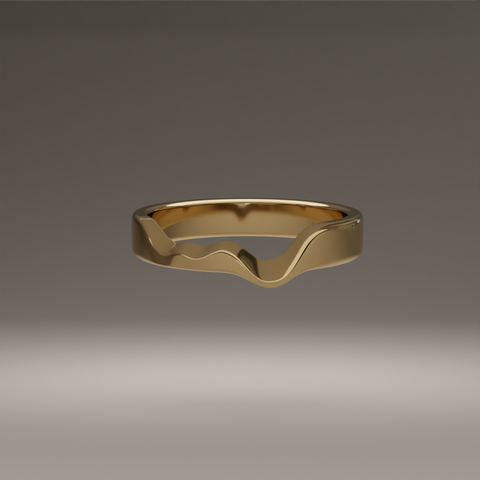ripple ring 4mm - briar de wolfe