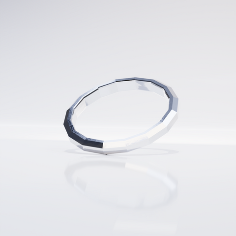 anneau pentagone 2mm