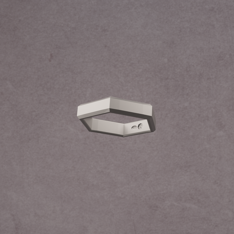 hexagon ring 4mm - briar de wolfe